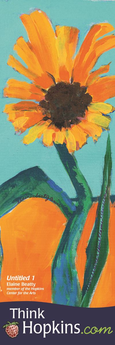 Untitled Banner, orange flower