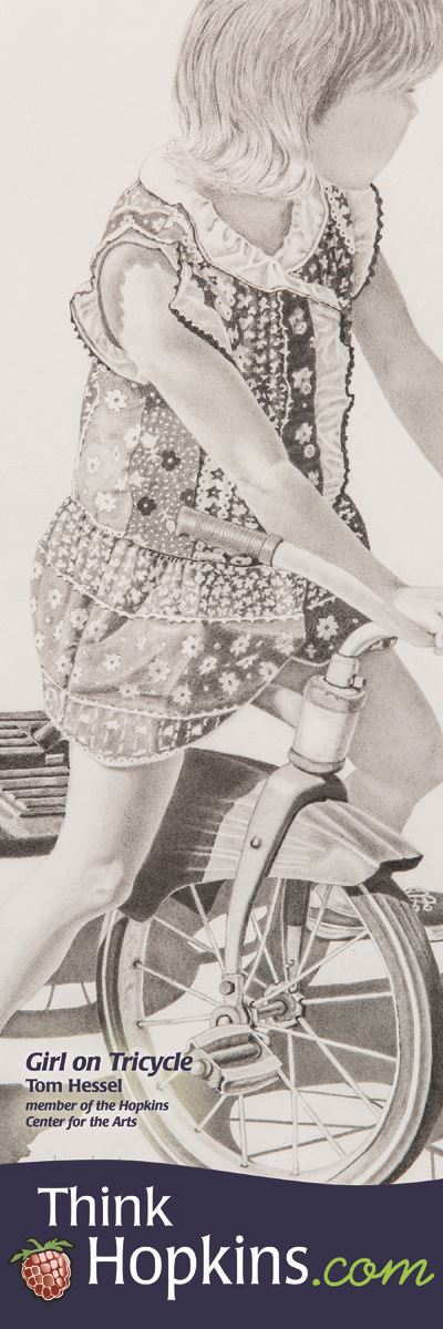 Girl on Tricycle Banner