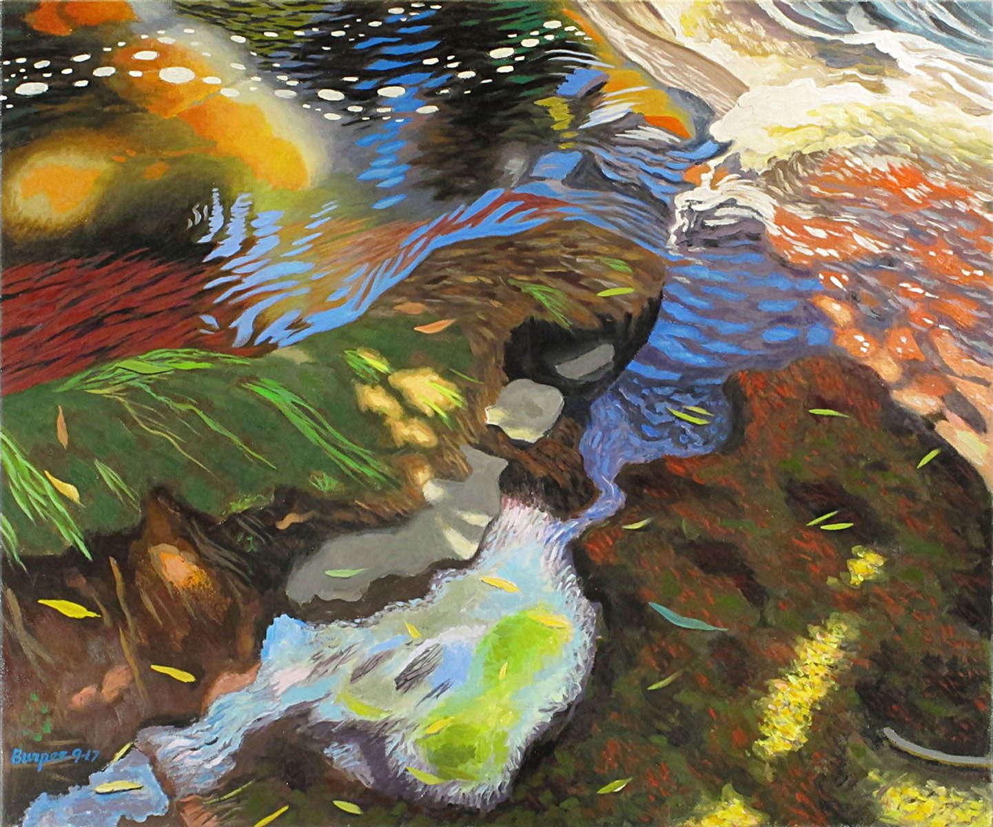 J Burpee Poetry of the Creek 30x36 2017